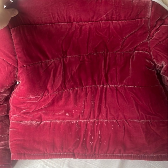 Rachel Antonoff Peggy Velvet Puffer Jacket - Picture 10 of 13